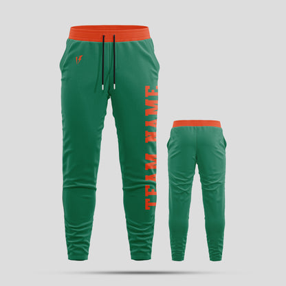 Custom Kelly Green Pants with Personalized Team Name