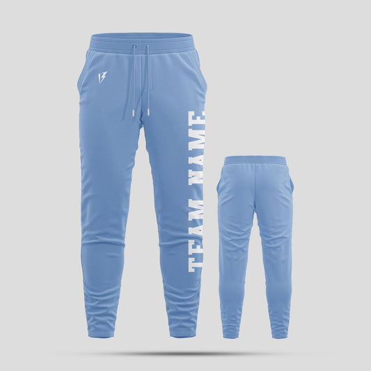 Custom Light Blue Team Name Pants – Personalized Athletic Gear