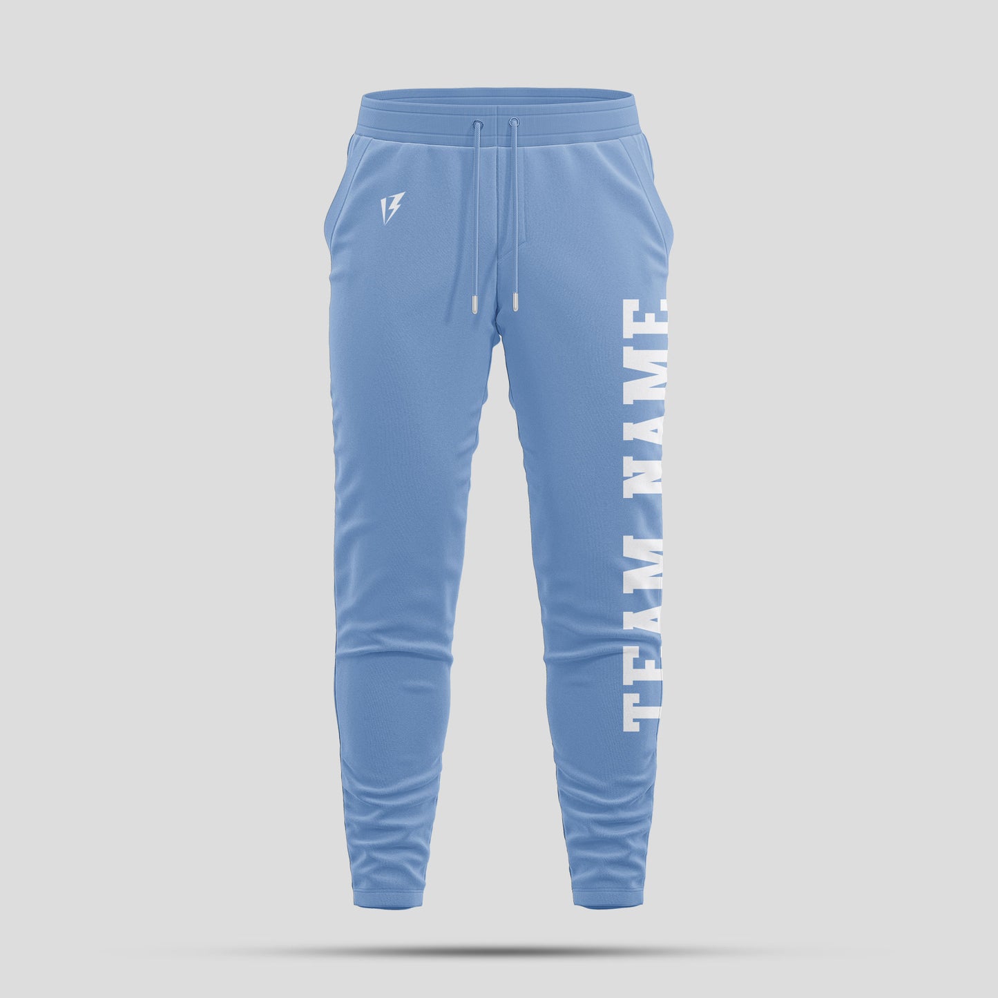 Custom Light Blue Team Name Pants – Personalized Athletic Gear