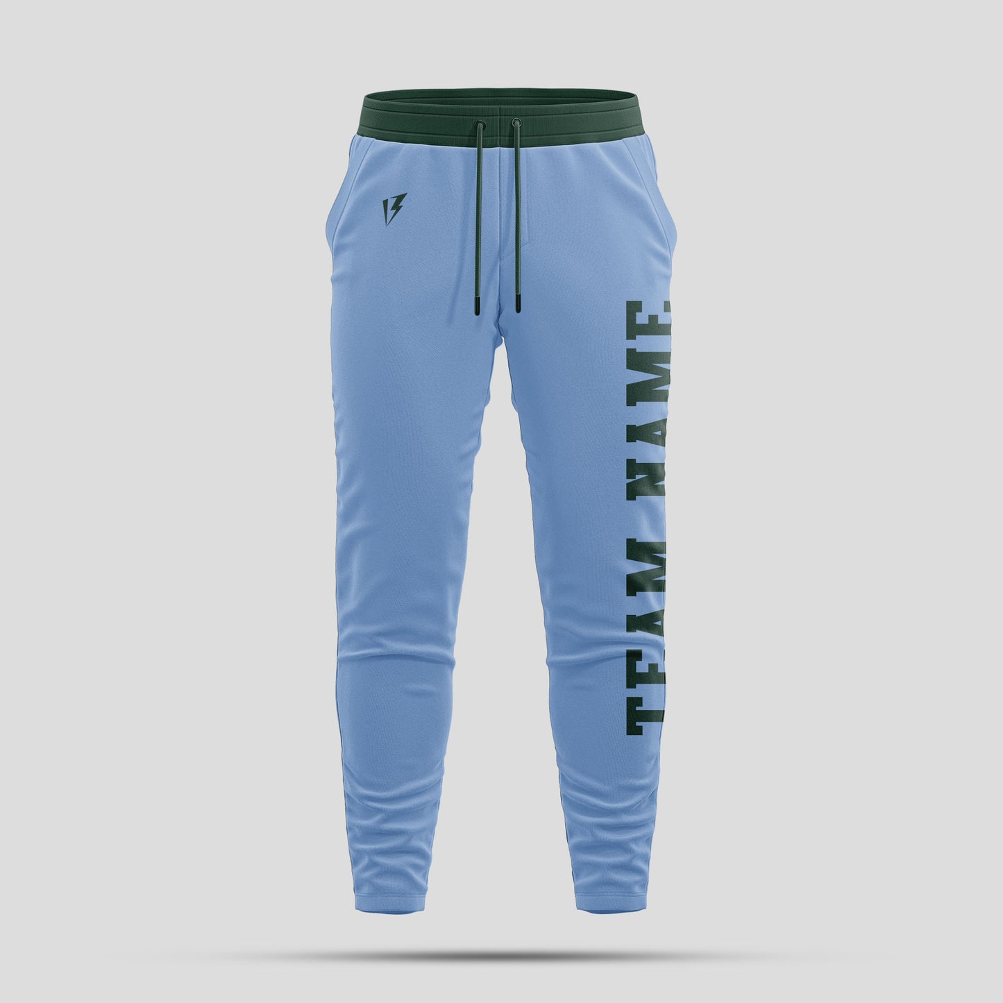 Custom Light Blue Team Name Pants – Personalized Athletic Gear