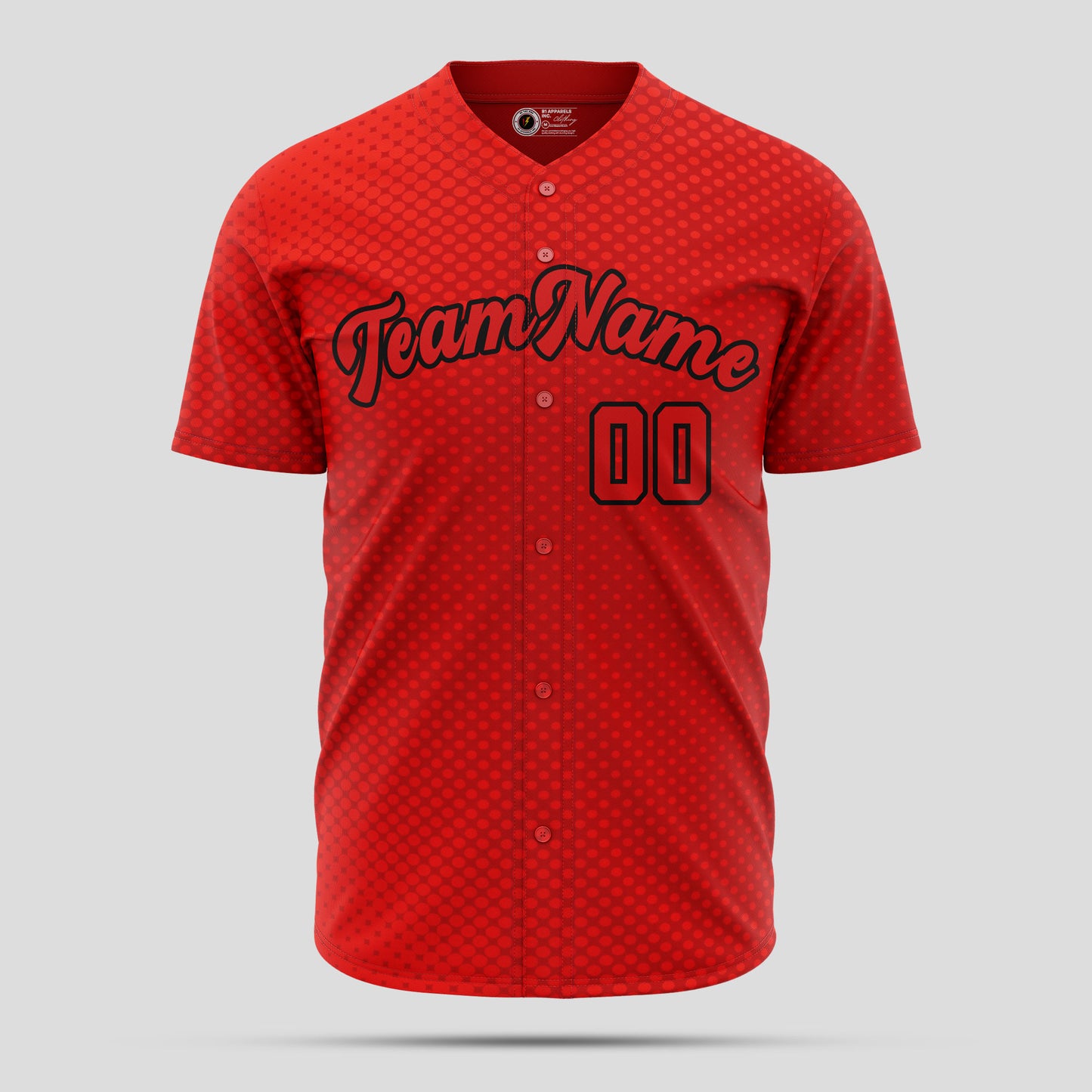 Authentic Custom Orange, Red & White Baseball Jersey with Team Name