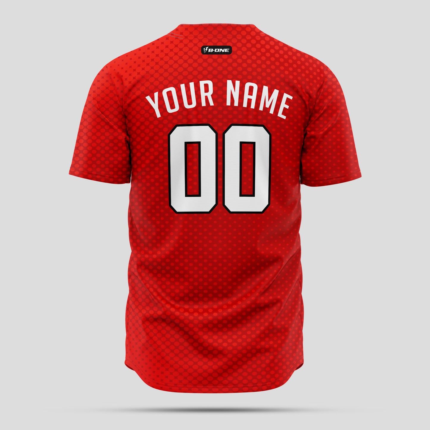 Authentic Custom Orange, Red & White Baseball Jersey with Team Name