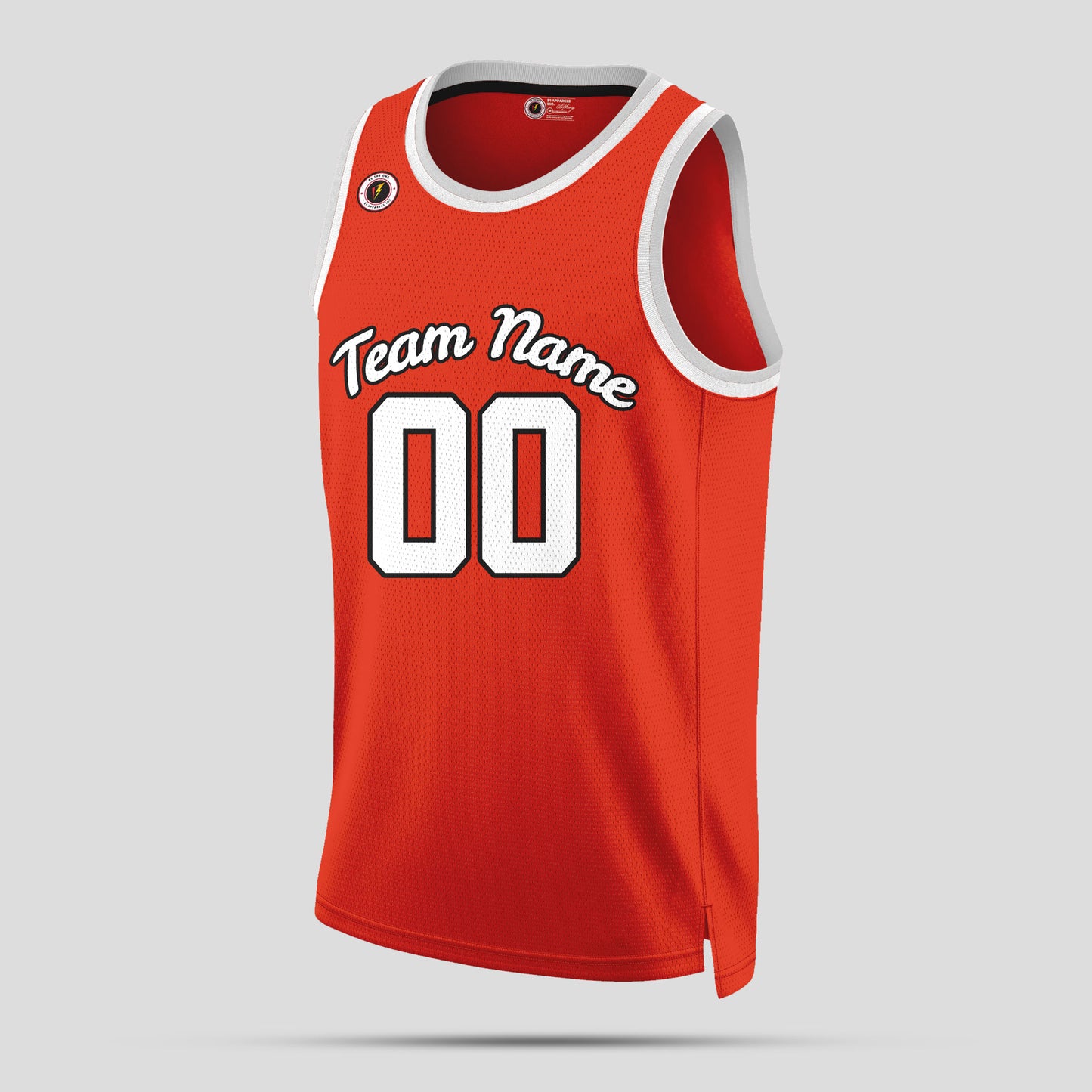 Custom Orange and White Basketball Jerseys – Team Name Uniforms