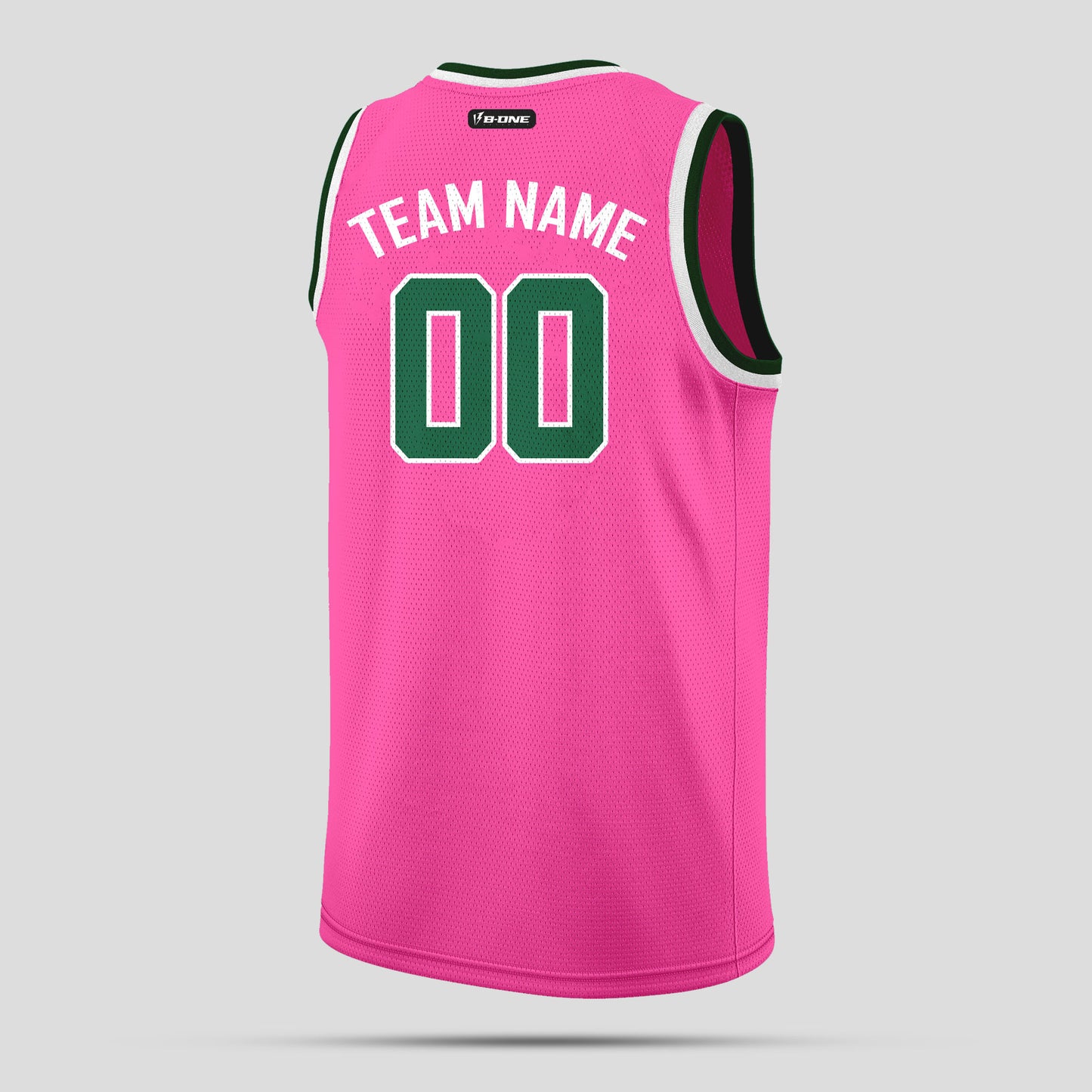 Custom Team Name Pink & Green Quality Basketball Jerseys – Personalized & Durable