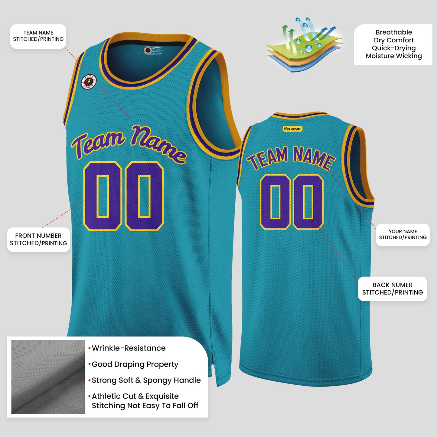 Custom Team Name Pink, Purple & Yellow Basketball Jerseys – Vibrant & Personalized