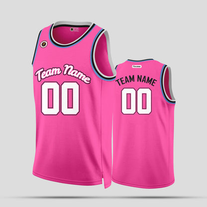 Custom Team Name Pink & White Basketball Jerseys – Personalized & Stylish