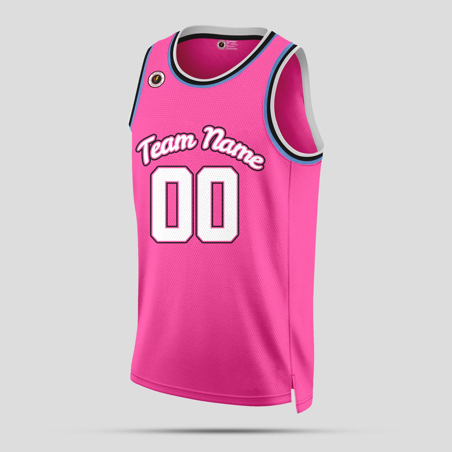 Custom Team Name Pink & White Basketball Jerseys – Personalized & Stylish