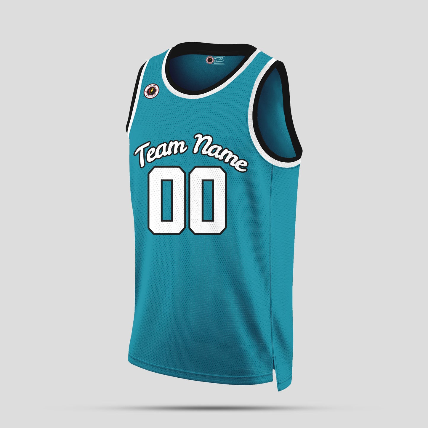 Custom Team Name Teal & White Basketball Jerseys – Personalized & Bold