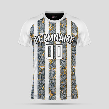 Custom White & Gray Soccer Jerseys with Personalized Team Names