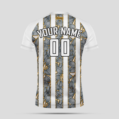 Custom White & Gray Soccer Jerseys with Personalized Team Names