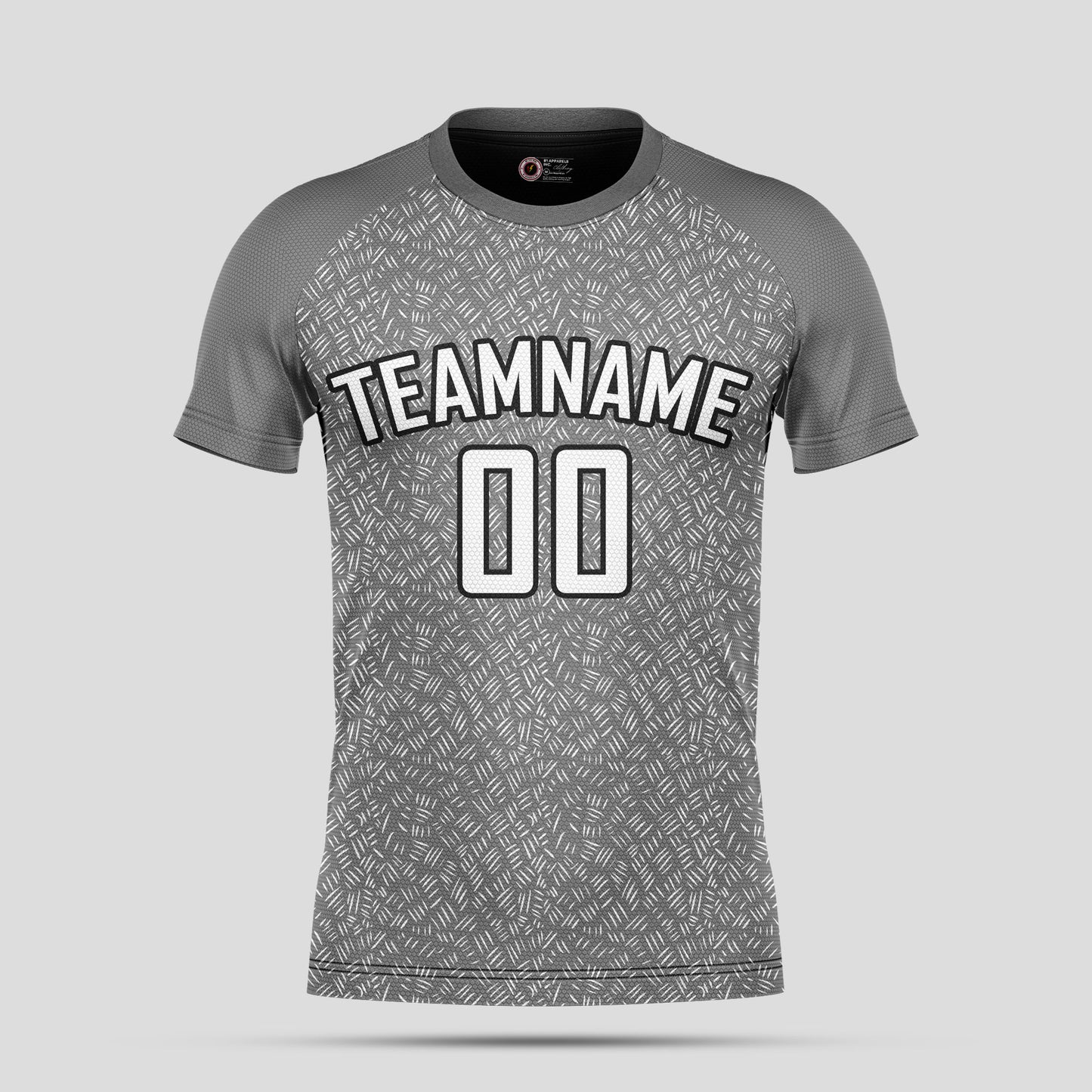 Custom Team Name Soccer Jerseys – White & Gray Personalized Uniforms