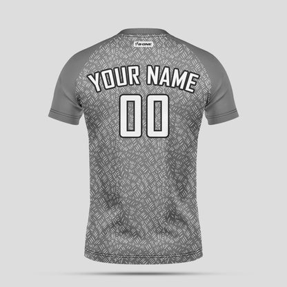 Custom Team Name Soccer Jerseys – White & Gray Personalized Uniforms