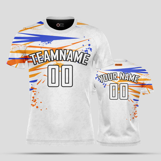 Custom White Soccer Jerseys with Personalized Team Names