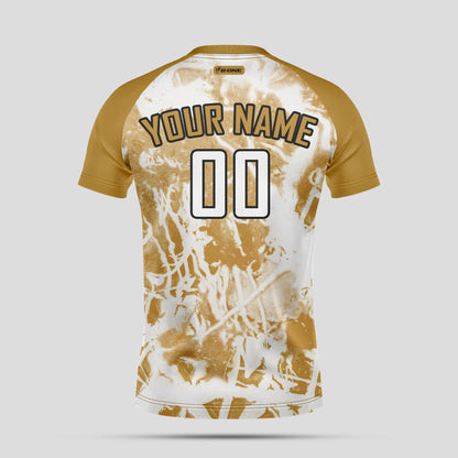 Custom Yellow, Gold & White Soccer Jerseys with Personalized Team Name