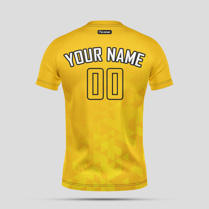 Custom Yellow & White Soccer Jerseys with Personalized Team Names