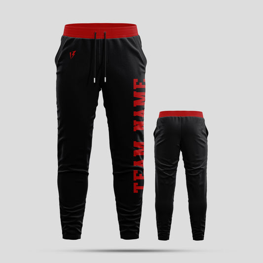 Custom Black Team Pants with Personalized Team Number