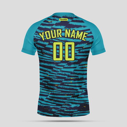 Custom Blue Soccer Jerseys with Personalized Team Numbers