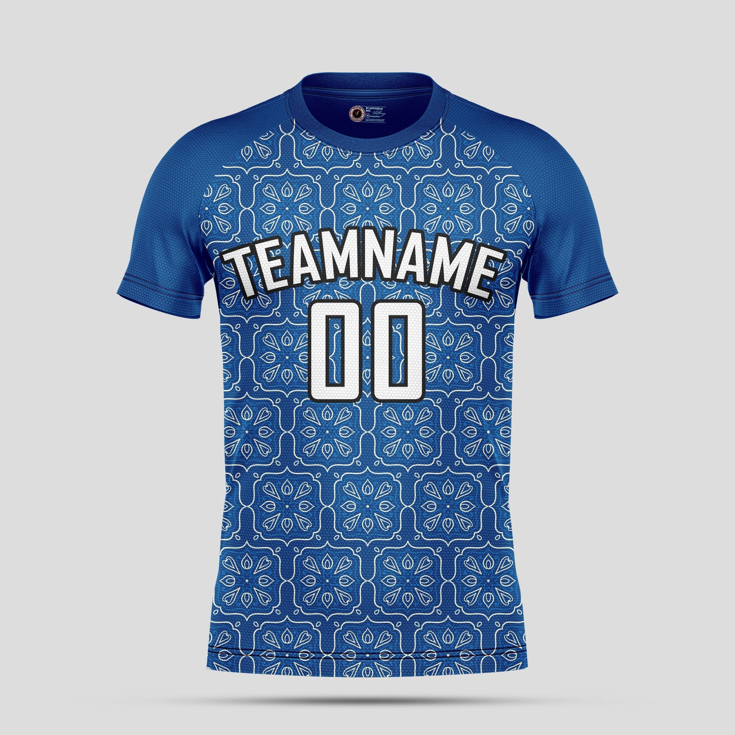 Custom Team Number Soccer Jerseys – Blue & White Personalized Uniforms