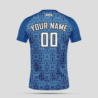 Custom Team Number Soccer Jerseys – Blue & White Personalized Uniforms