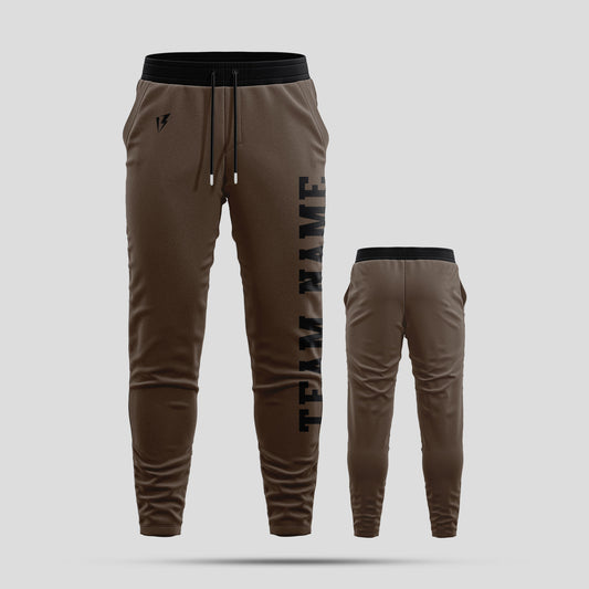 Custom Brown Team Pants with Personalized Team Number