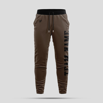Custom Brown Team Pants with Personalized Team Number