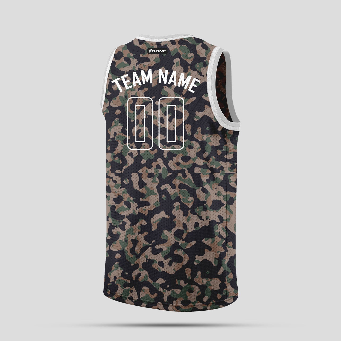 Custom Cream Camo Basketball Jerseys – Personalized Team Number Uniforms