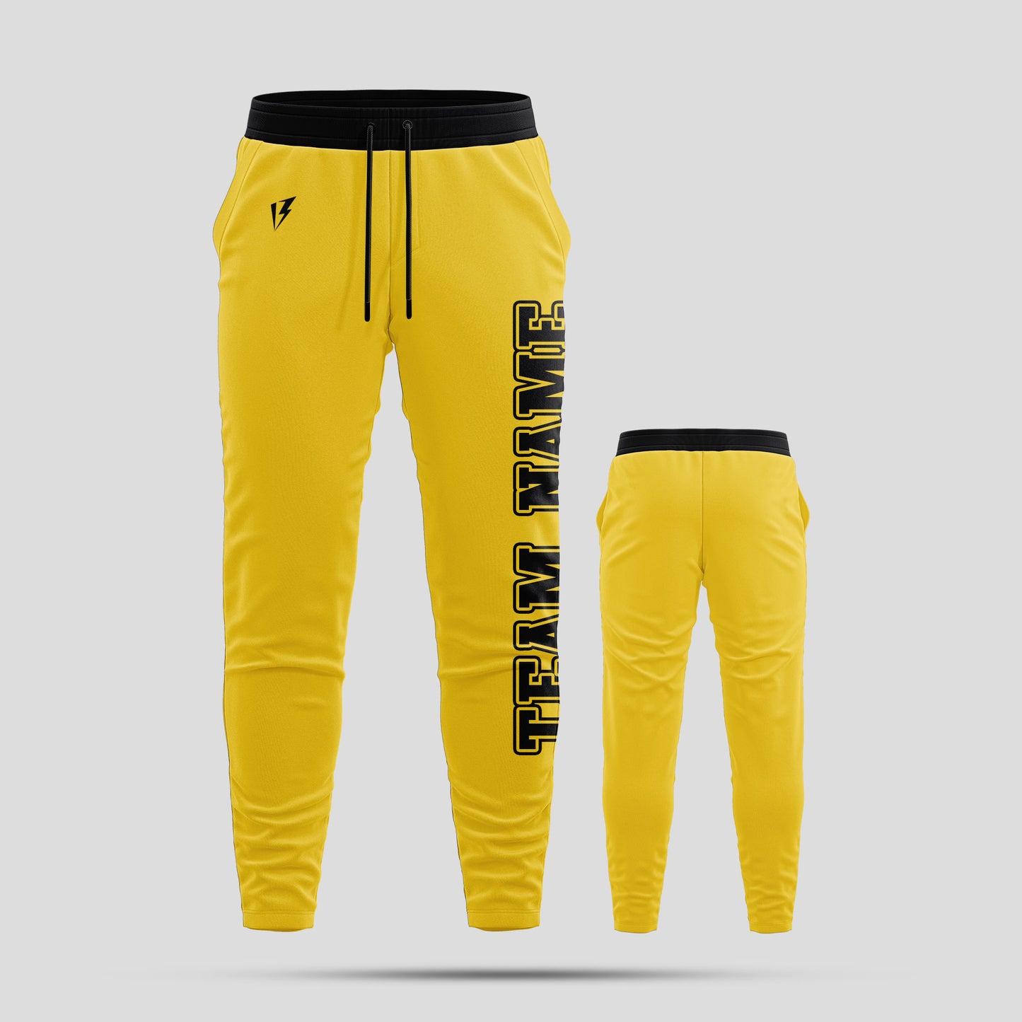 Custom Gold Pants with Personalized Team Number
