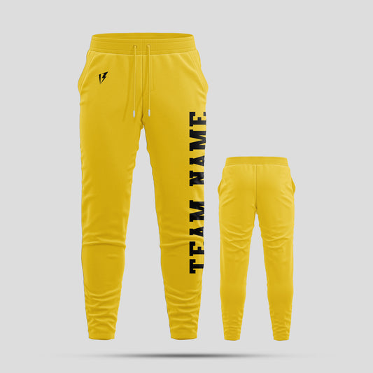 Custom Gold Pants with Personalized Team Number