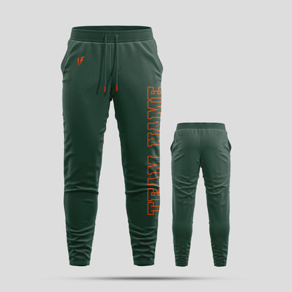 Custom Green Pants with Personalized Team Number