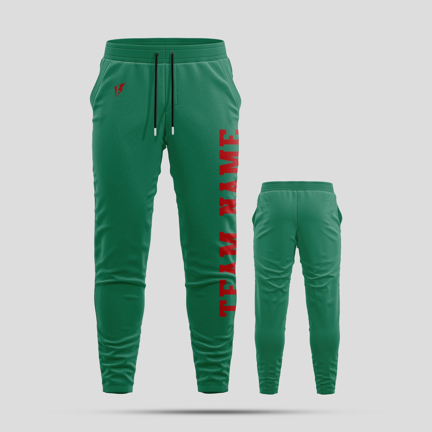 Custom Kelly Green Pants with Personalized Team Number