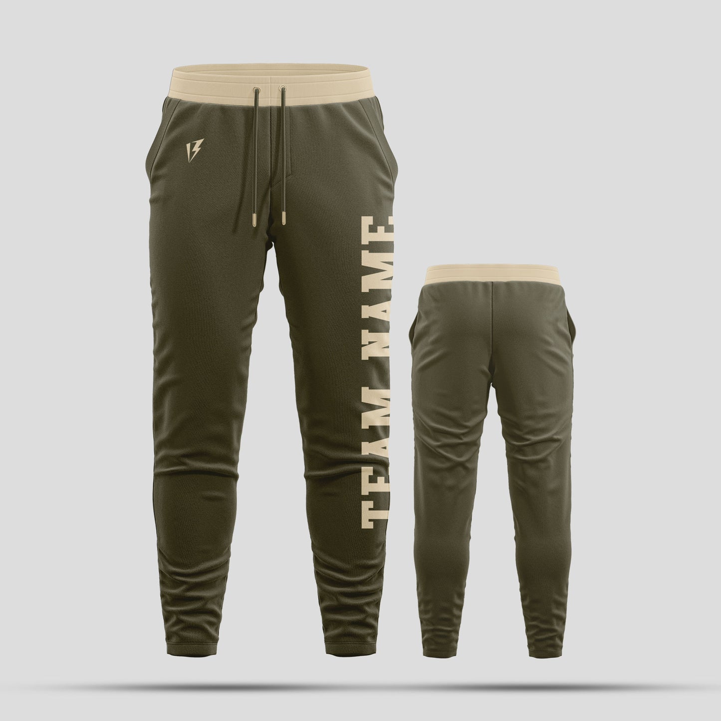 Custom Team Number Olive Pants – Personalize Your Athletic Gear with Custom Numbers