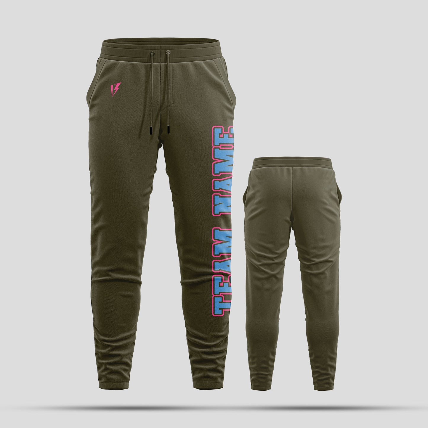 Custom Team Number Olive Pants – Personalized Team Sports Gear