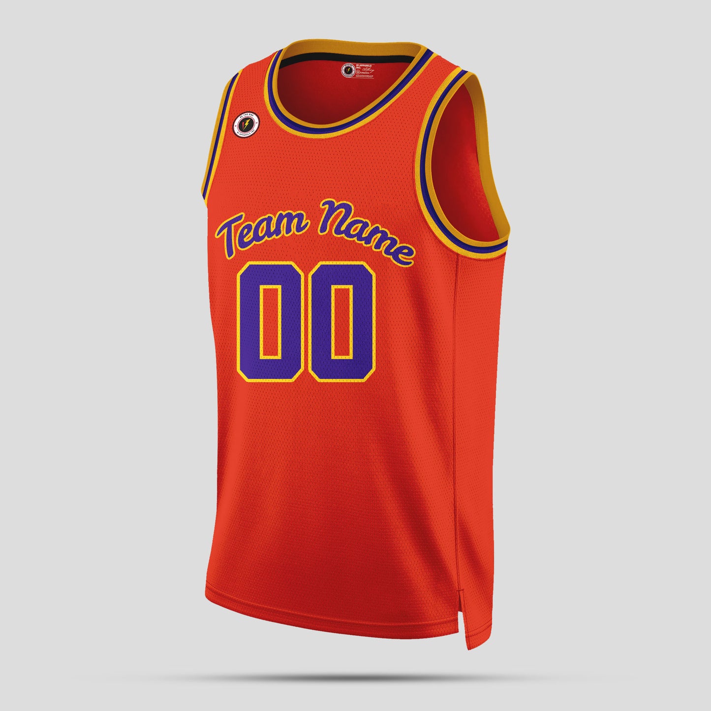 Custom Orange and Navy Blue Basketball Jerseys – Team Number Uniforms