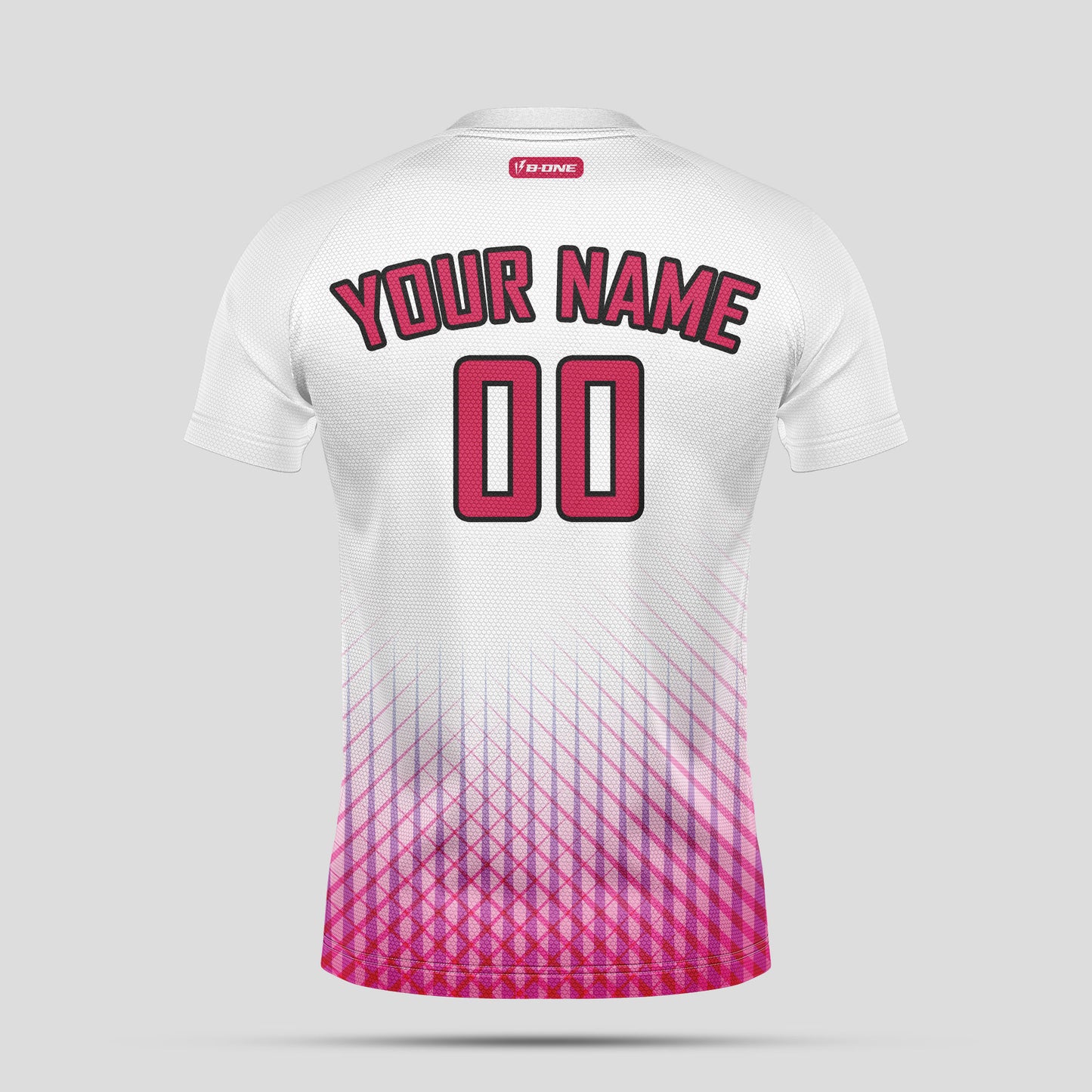 Custom White & Pink Soccer Jerseys with Personalized Team Numbers