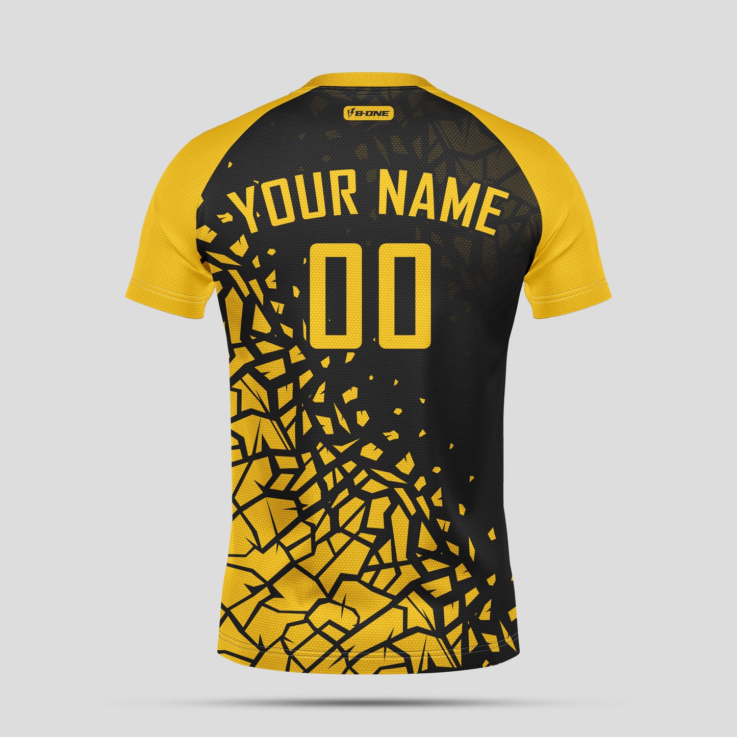 Custom Yellow & Black Soccer Jerseys with Personalized Team Number