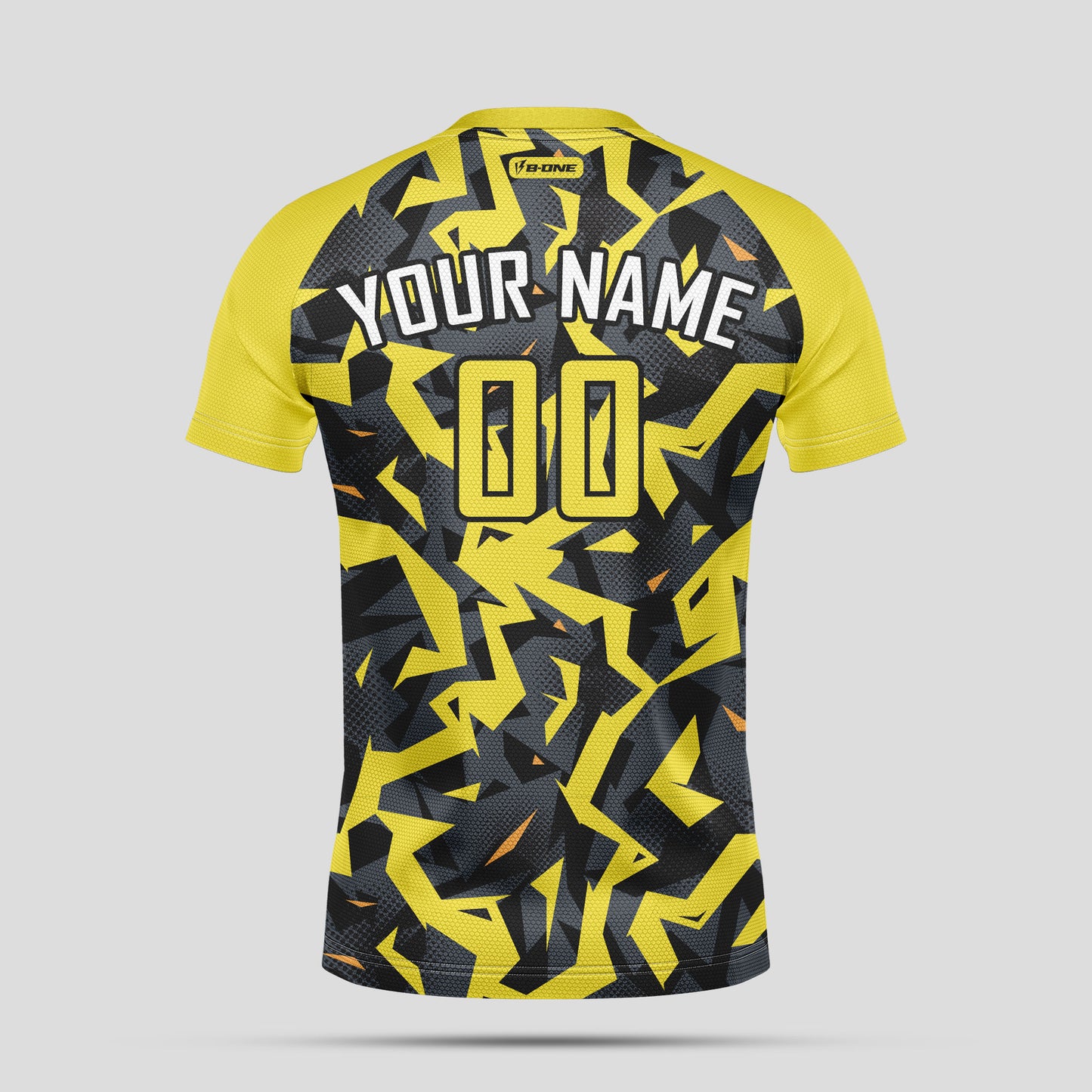 Custom Yellow & Black Soccer Jerseys with Personalized Team Numbers
