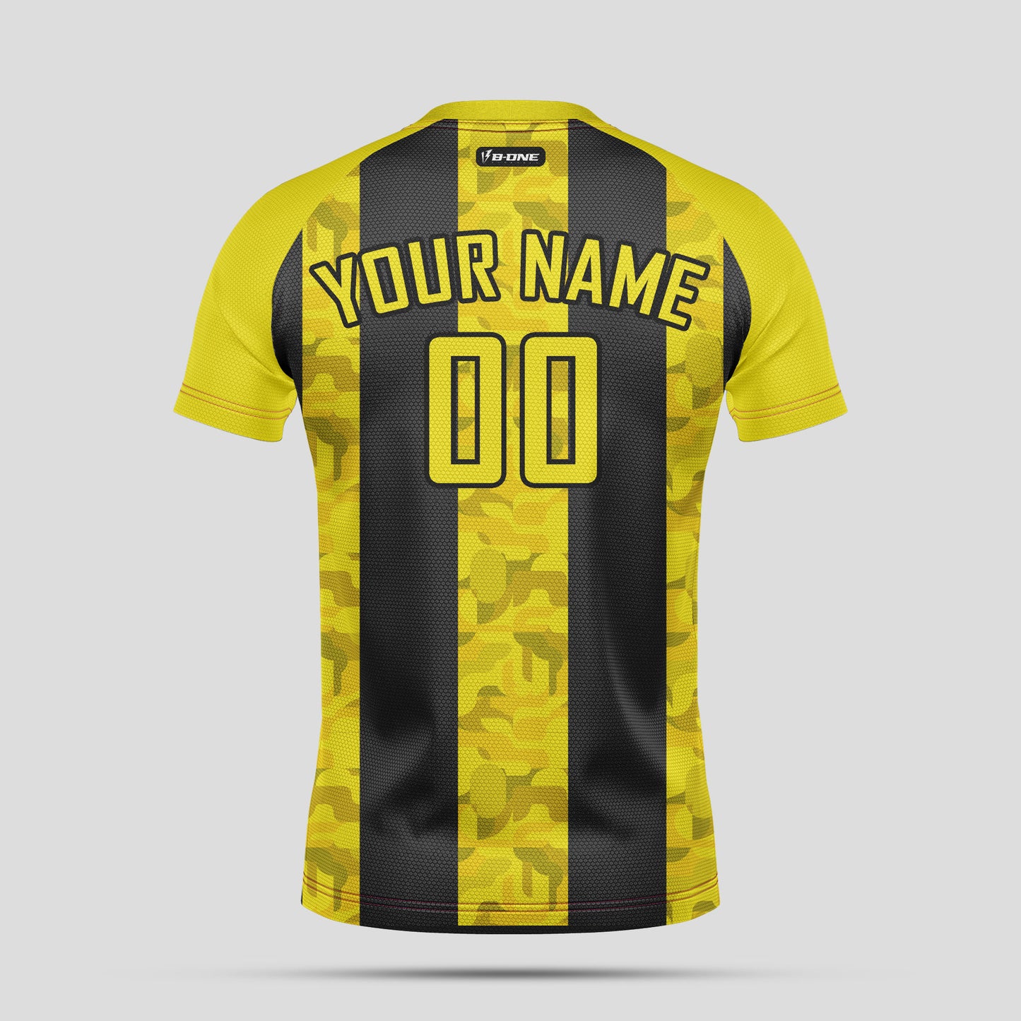 Custom Yellow & Black Soccer Jerseys with Personalized Team Number