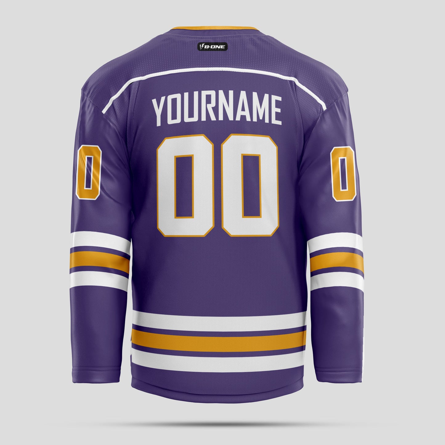 Custom Yellow and Navy Blue High-Quality Hockey Jersey - Premium Personalized Teamwear