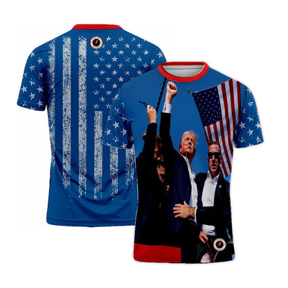 Donald Trump USA Blue T Shirt - President of America