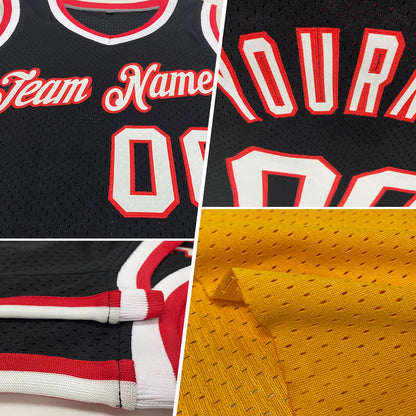 Custom Gold Brown-White Authentic Throwback Basketball Jersey