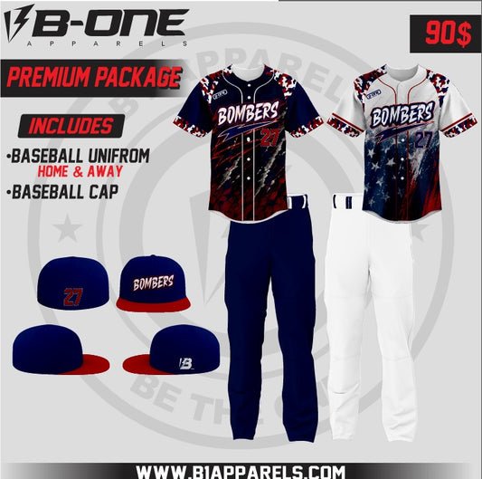 Bombers Team Wear Package – 2 Jerseys, 2 Pants & 1 Cap