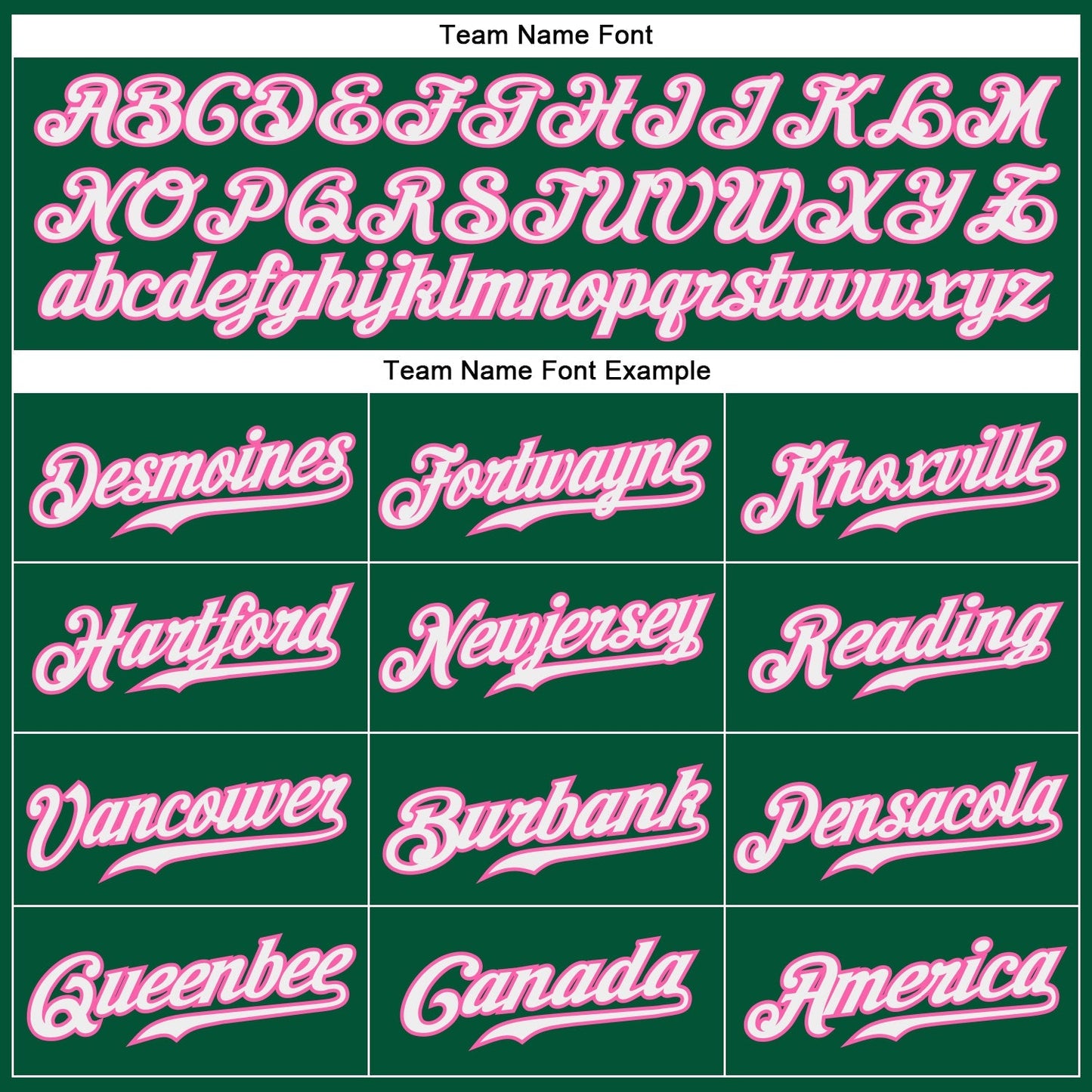 Custom Kelly Green White-Pink Authentic Softball Jersey