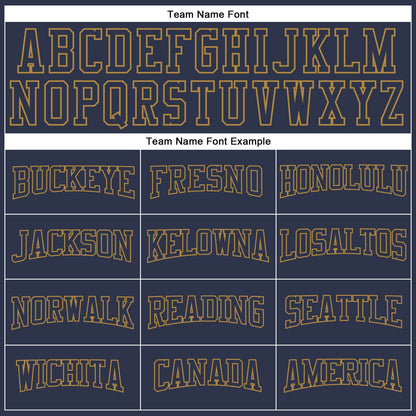 Custom Navy Navy-Old Gold Long Sleeve Performance Salute To Service T-Shirt