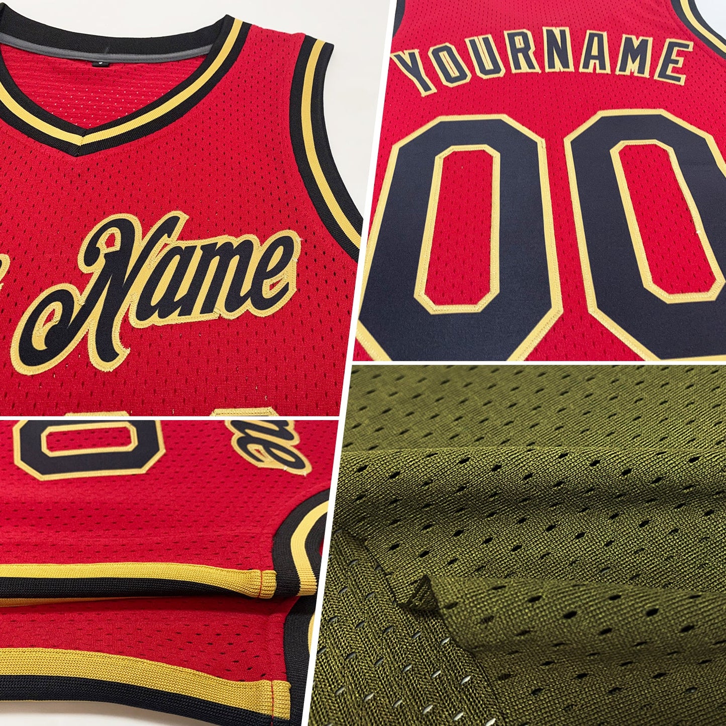 Custom Olive Orange-Black Authentic Throwback Salute To Service Basketball Jersey