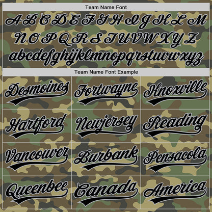 Custom Camo Black-Gray Salute To Service Two-Button Unisex Softball Jersey