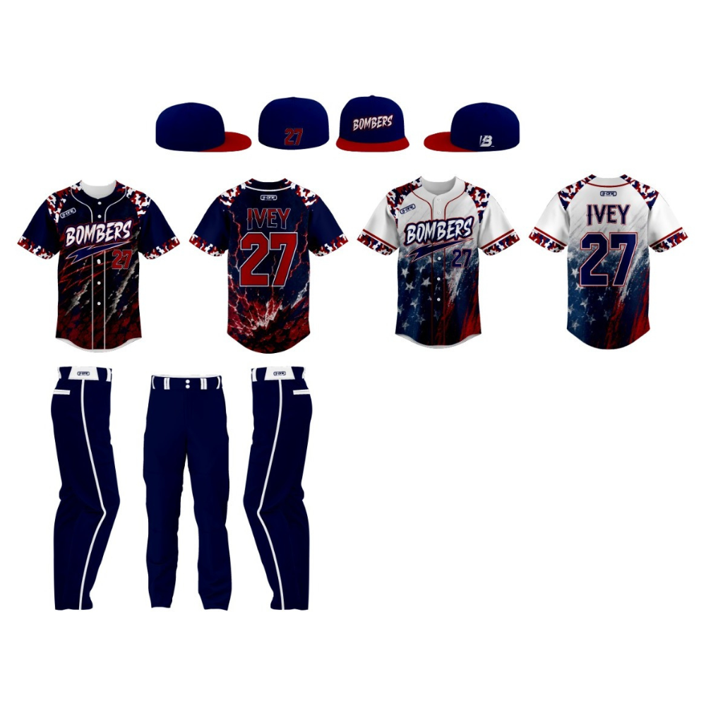 Bombers Team Wear Package – 2 Jerseys, 2 Pants & 1 Cap