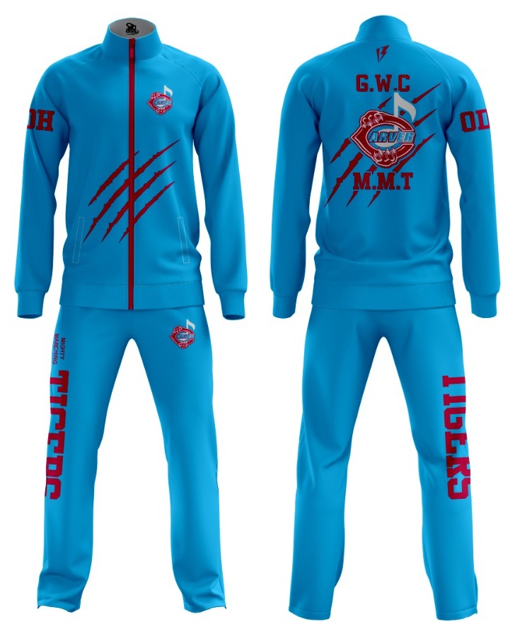 Sky Blue and Maroon Arver Track Suit Jacket and Trouser Sublimation