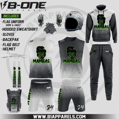 Mambas package with sweat hooded and uniforms with out hood home and away