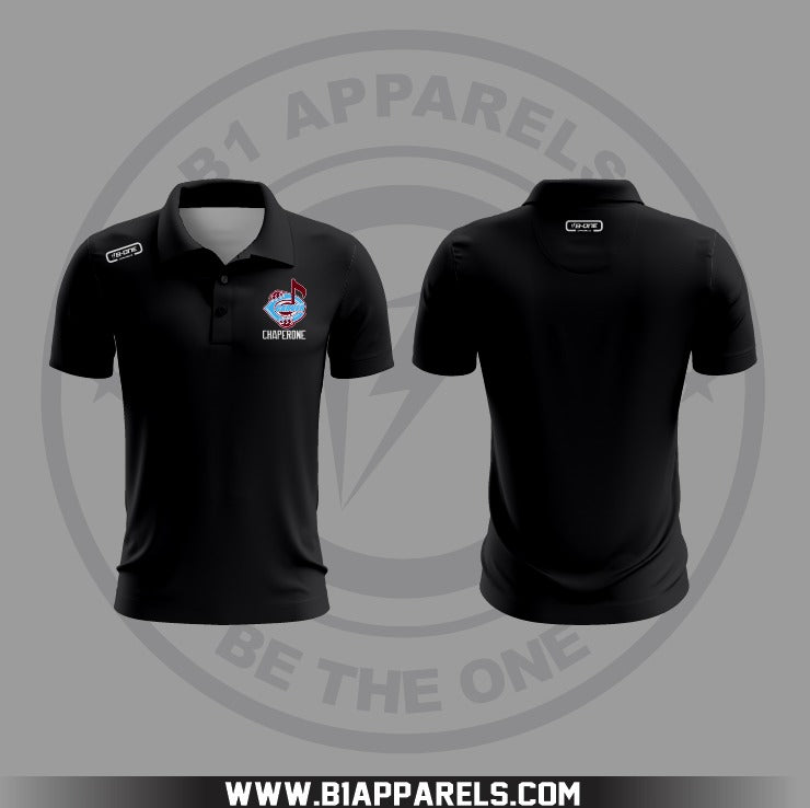 CARVER Chaperone Custom Black Sublimation Polo Shirt | B1 APPARELS
