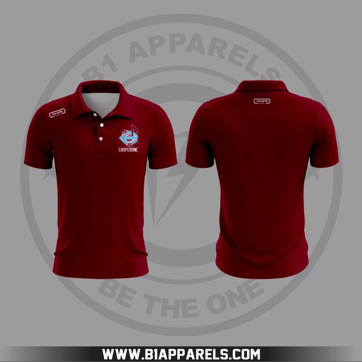 CARVER Chaperone Custom Black Sublimation Polo Shirt | B1 APPARELS